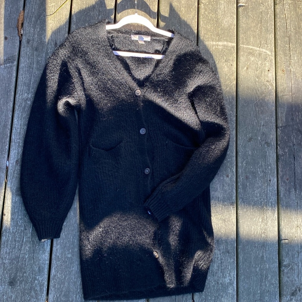 Michael Kors mohair wool long cardigan